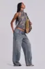 Bolted Studded Colossus Jeans sold by Jaded London