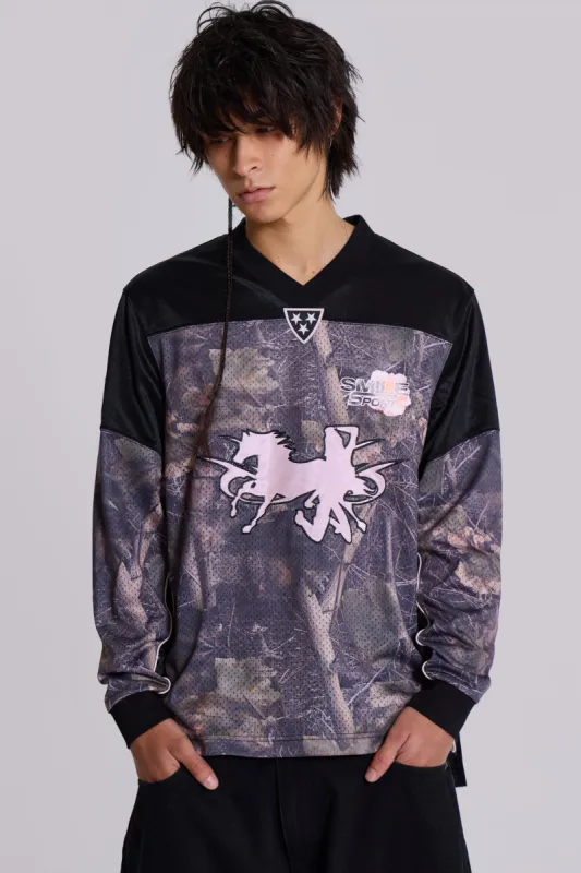 Resident Hockey Camo Top sold by Jaded London