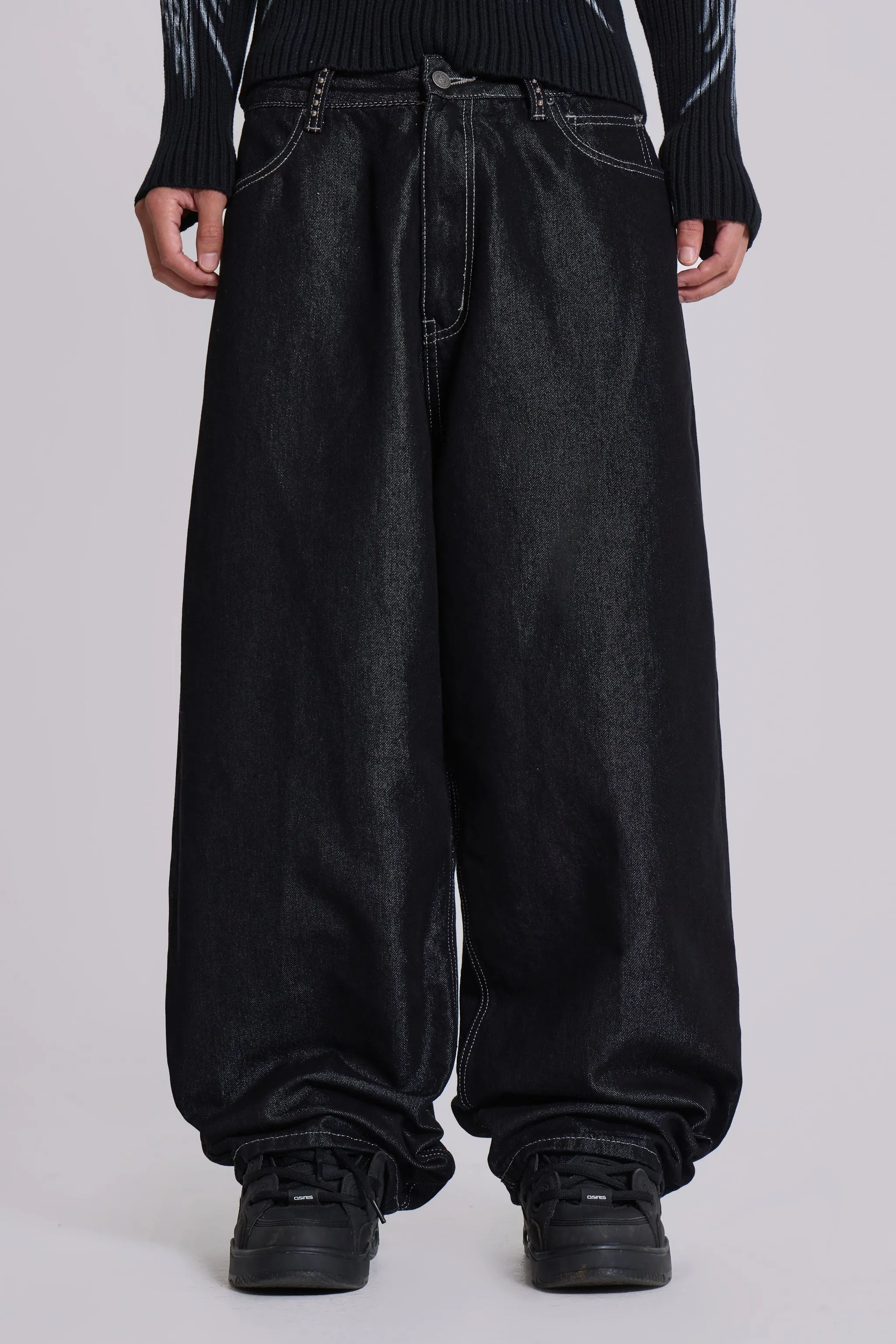 Pink Sapphire XL Colossus Jeans sold by Jaded London product image thumbnail 4