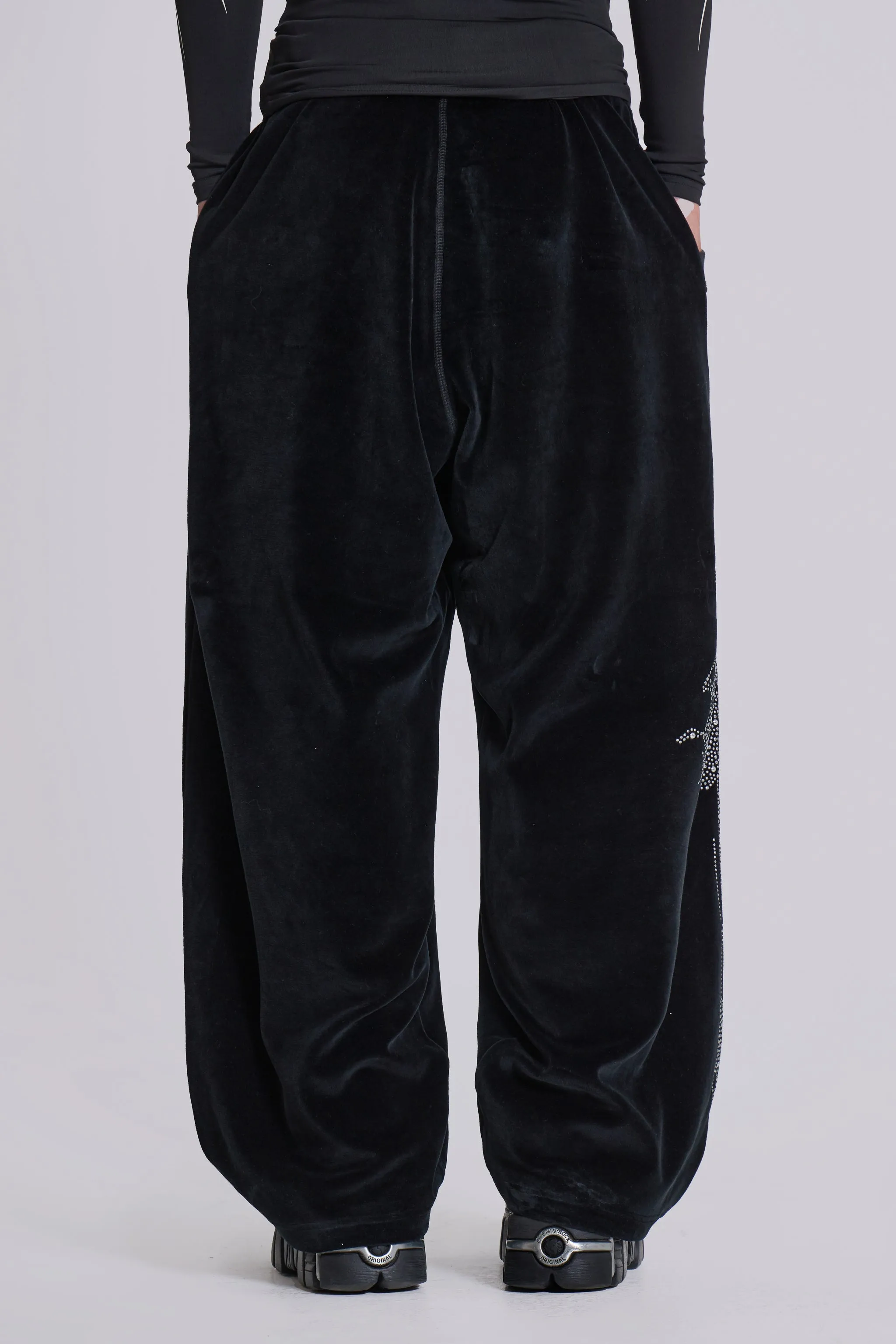 Sinner Velour Joggers sold by Jaded London product image thumbnail 4