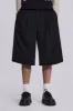 Black Goliath Tailored Baggy Shorts sold by Jaded London