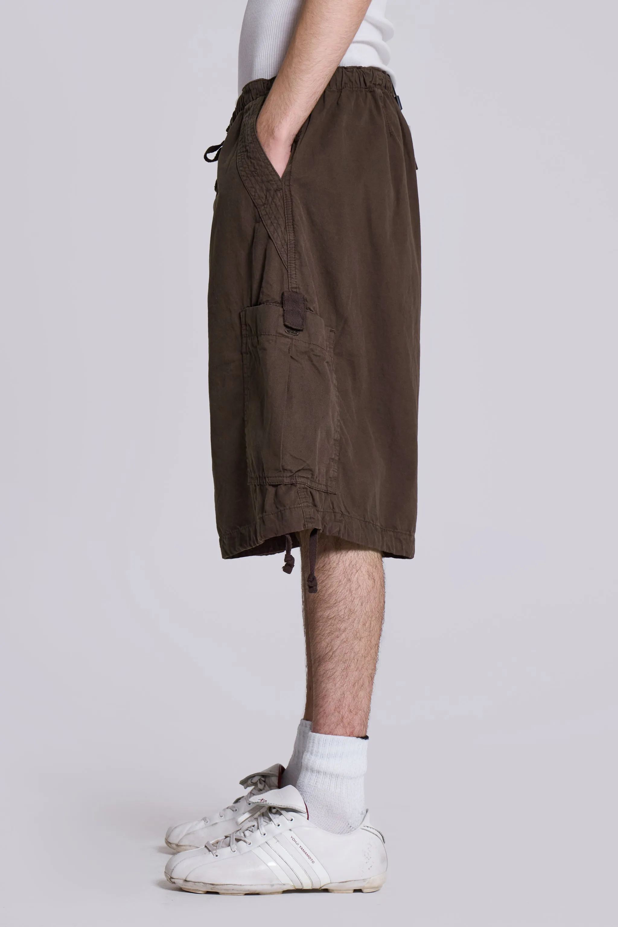 Brown Parachute Cargo Baggy Shorts sold by Jaded London product image thumbnail 5