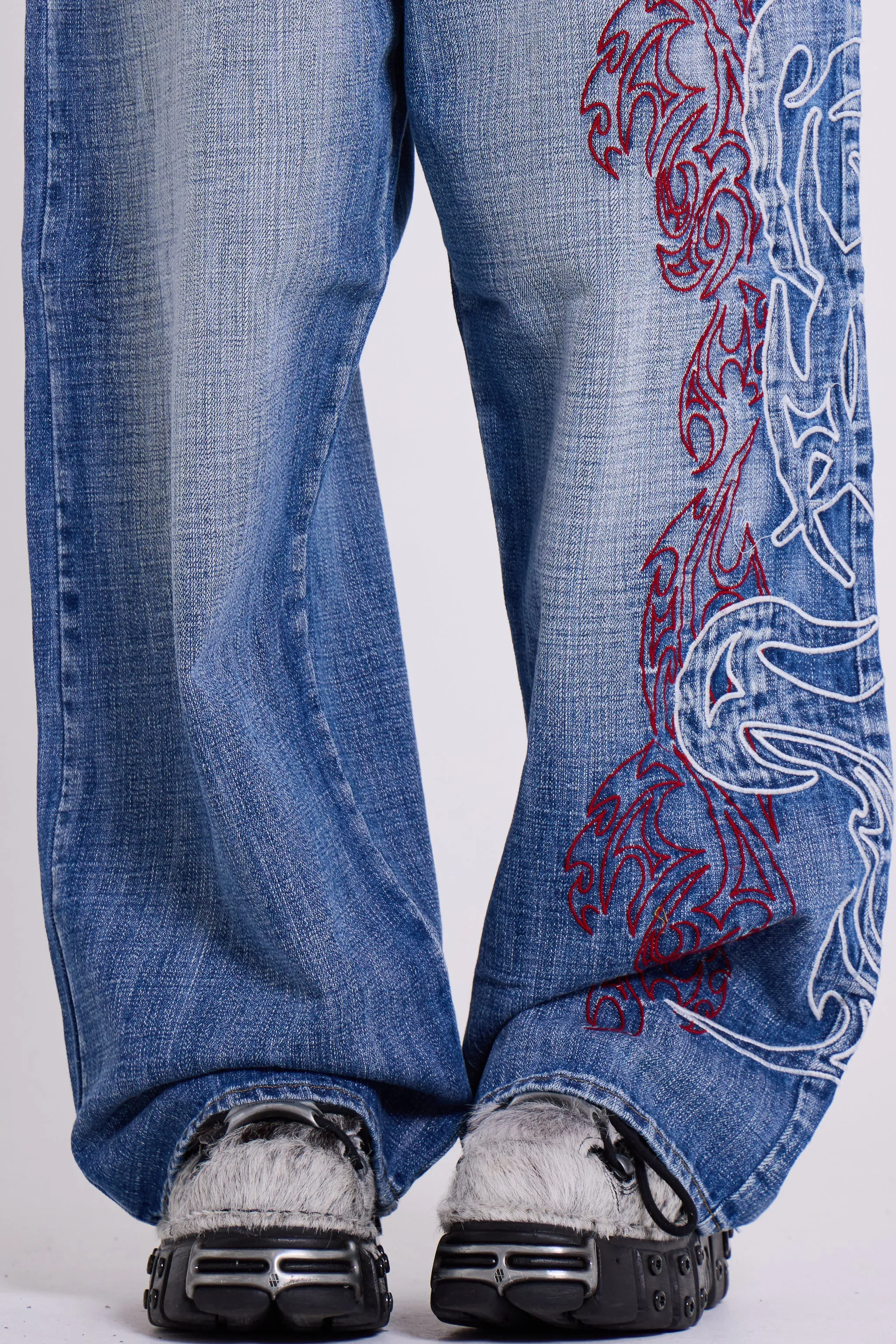 Layered Tribal XL Colossus Jeans sold by Jaded London product image thumbnail 5
