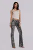 Leona Bootcut Cooper Jeans in Zebra sold by Jaded London