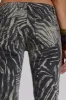 Leona Bootcut Cooper Jeans in Zebra sold by Jaded London