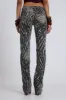 Leona Bootcut Cooper Jeans in Zebra sold by Jaded London