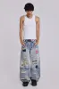 Freshman Badge Colossus Jeans sold by Jaded London