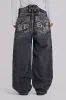 Rock Revival Axel Colossus Jeans in Washed Black sold by Jaded London