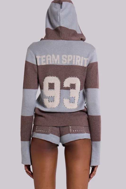 Team 93 Studded Knit Top sold by Jaded London