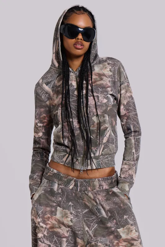 Woodland Camo Mini Monster Hoodie sold by Jaded London