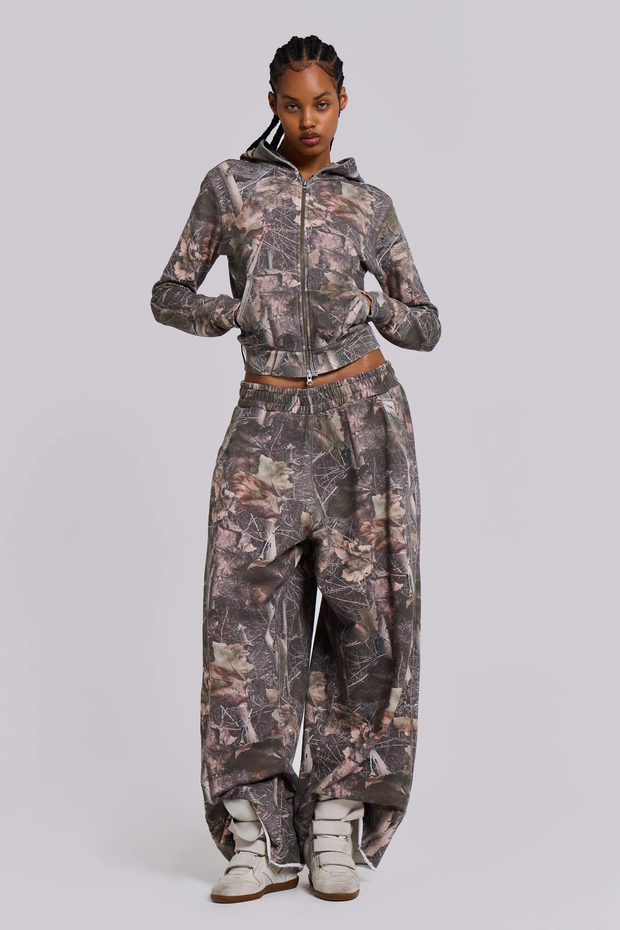 Woodland Camo Baggy Monster Joggers sold by Jaded London product image thumbnail 4