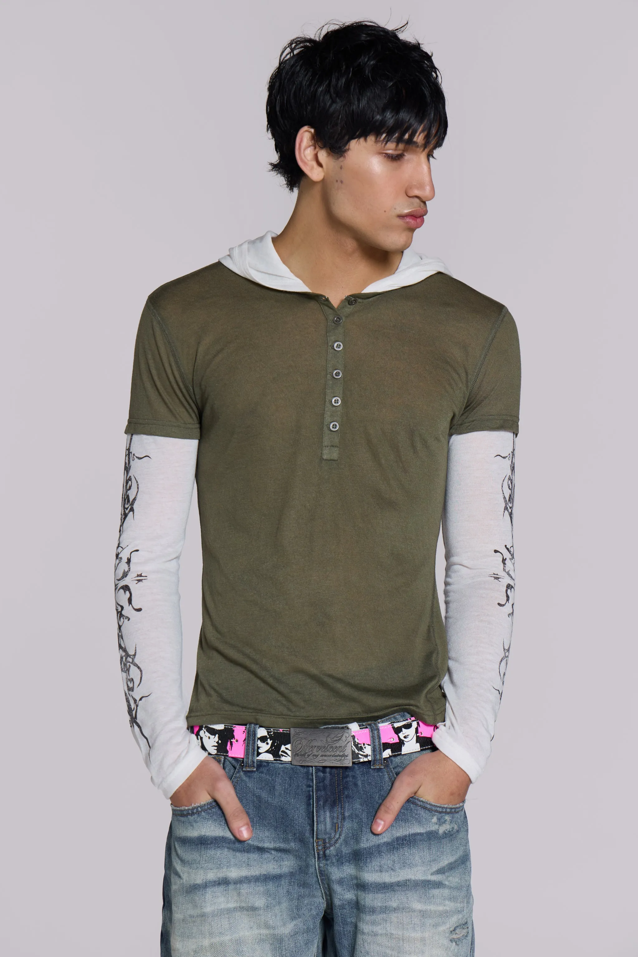 Tattoo Double Layer Hooded Mist sold by Jaded London product image thumbnail 5