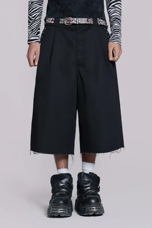 Black Check Jumbo Jorts | Parallel