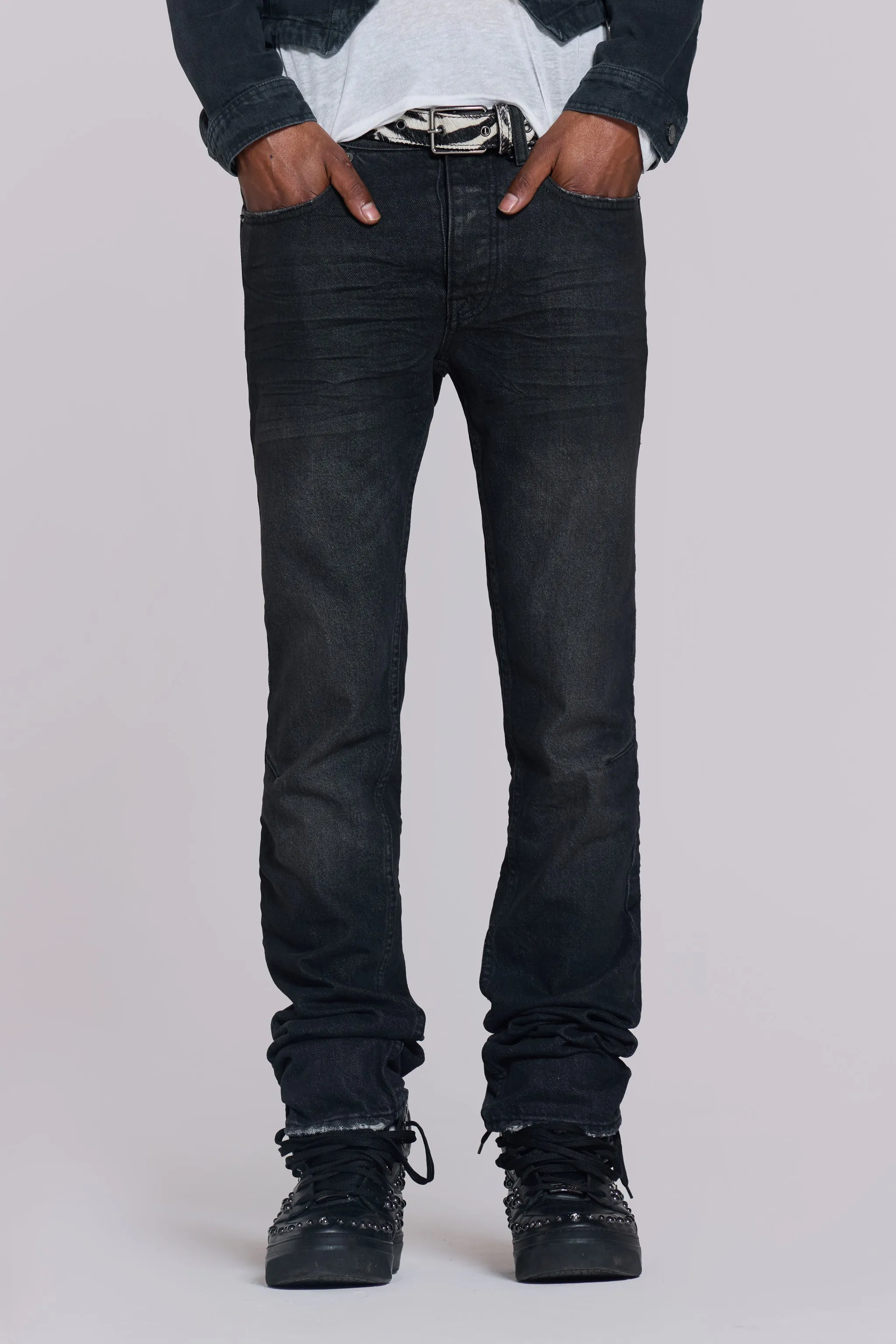 Washed Black Drain Jeans sold by Jaded London