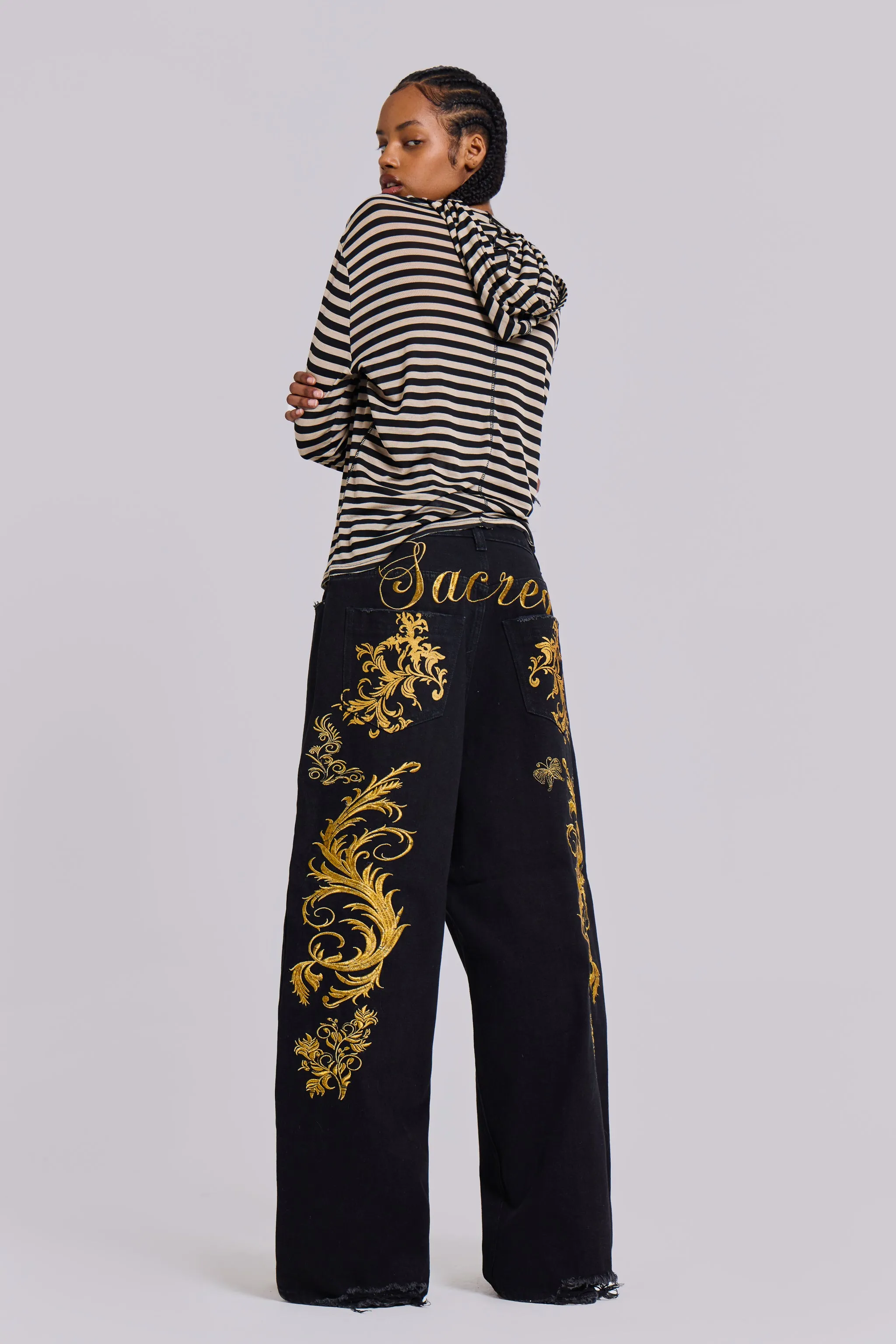 Sacred XL Colossus Jeans sold by Jaded London