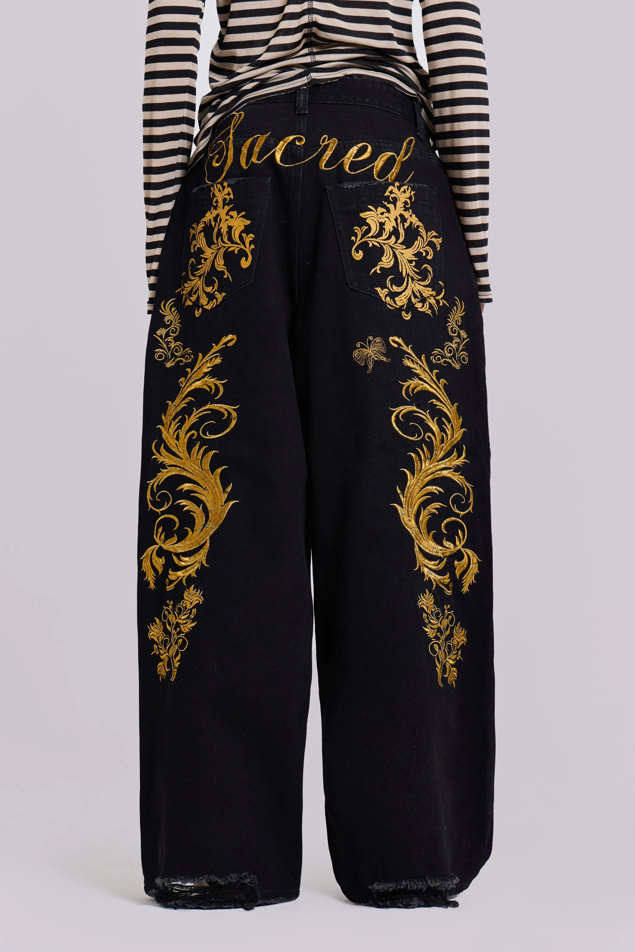 Sacred XL Colossus Jeans sold by Jaded London product image thumbnail 2