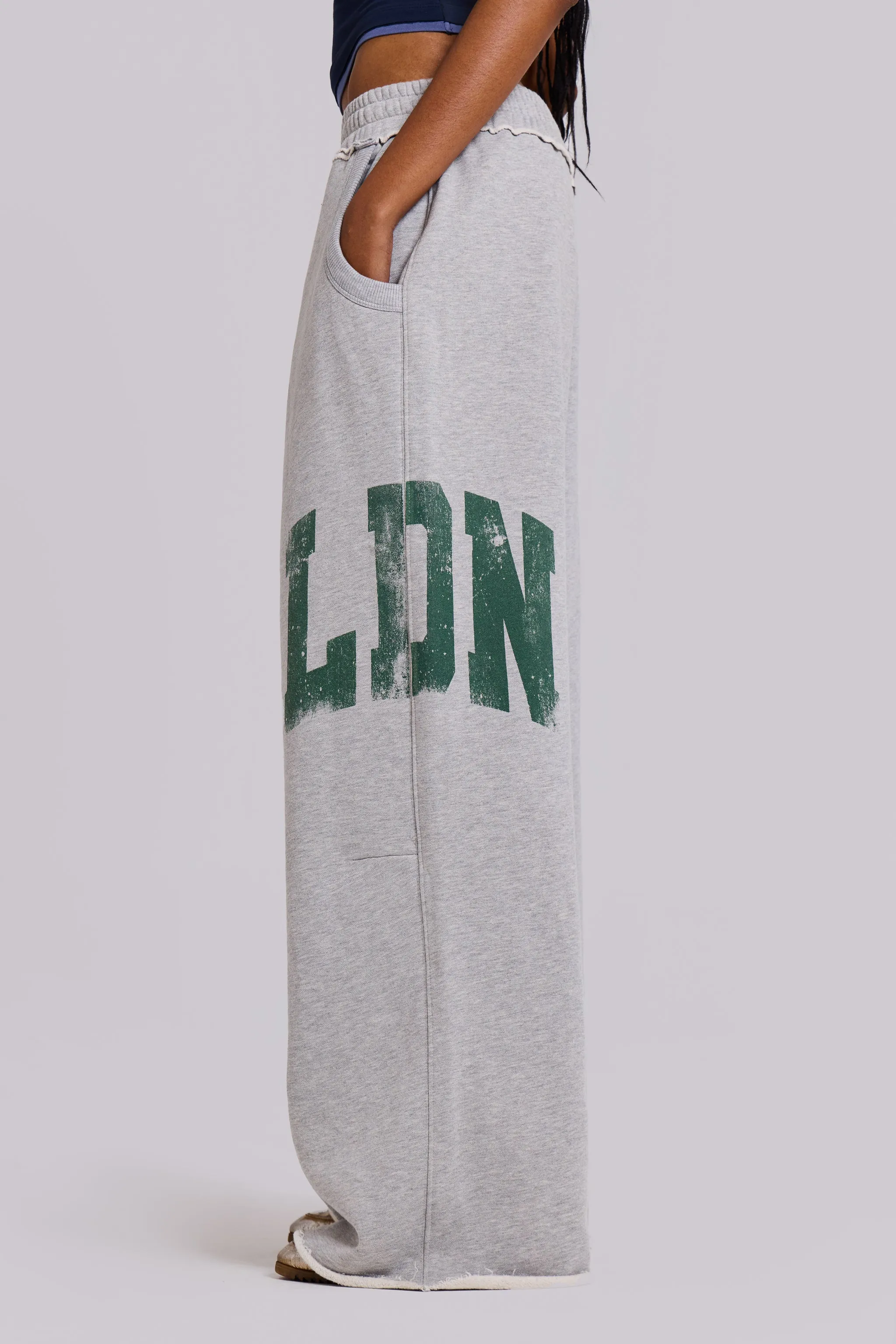 LDN Print Grey Marl Monster Joggers sold by Jaded London product image thumbnail 5