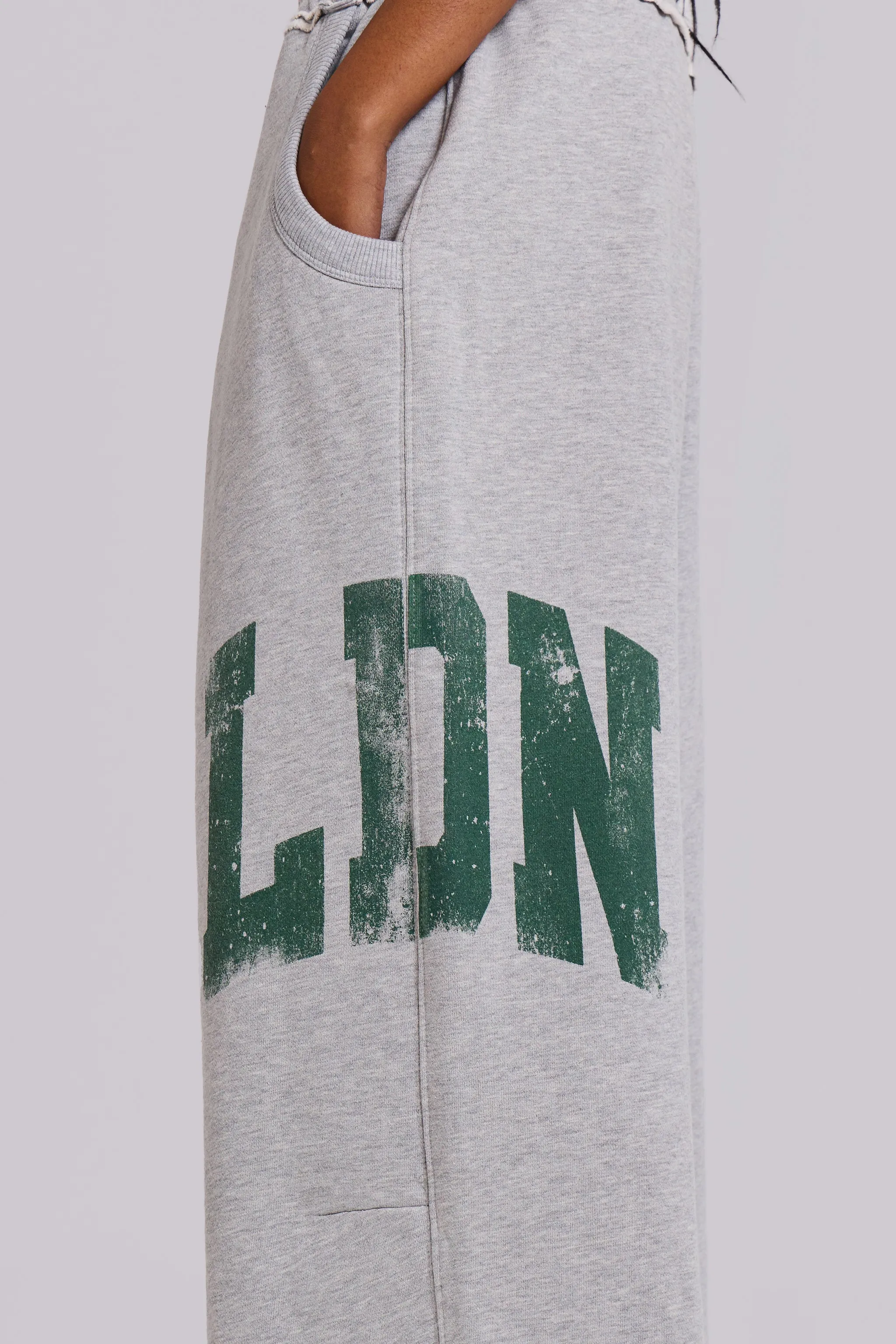 LDN Print Grey Marl Monster Joggers sold by Jaded London product image thumbnail 2