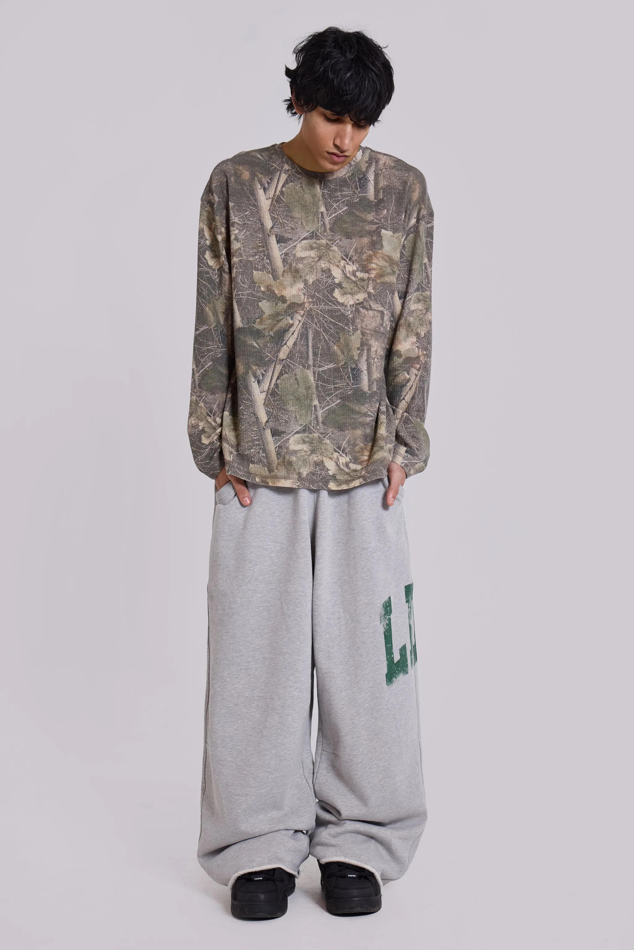LDN Print Grey Marl Monster Joggers sold by Jaded London product image thumbnail 2