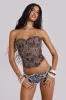 Cibelle Chiffon Corset Top sold by Jaded London
