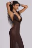 Moara Knit Plunge Maxi Dress sold by Jaded London