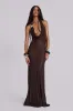 Moara Knit Plunge Maxi Dress sold by Jaded London