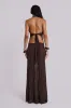 Moara Knit Plunge Maxi Dress sold by Jaded London