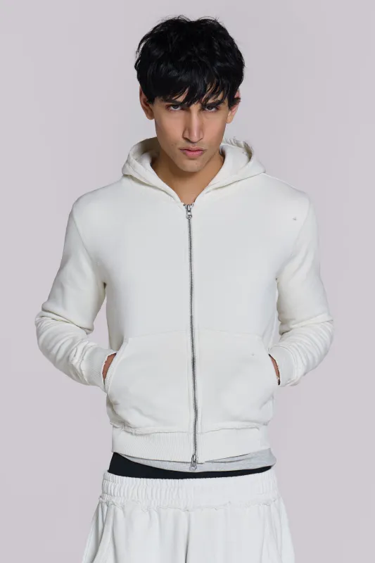 White Mini Monster Hoodie sold by Jaded London