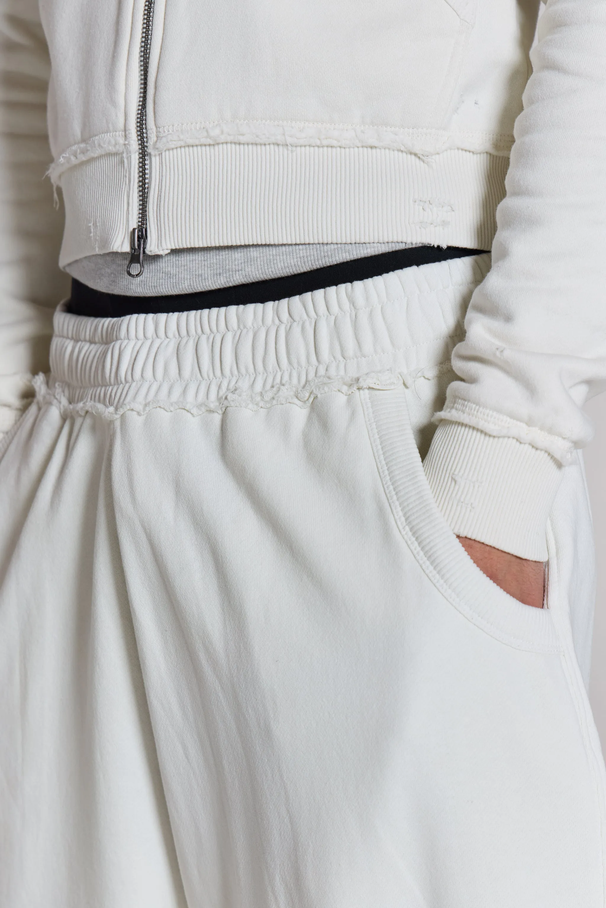 White Baggy Monster Joggers sold by Jaded London product image thumbnail 4