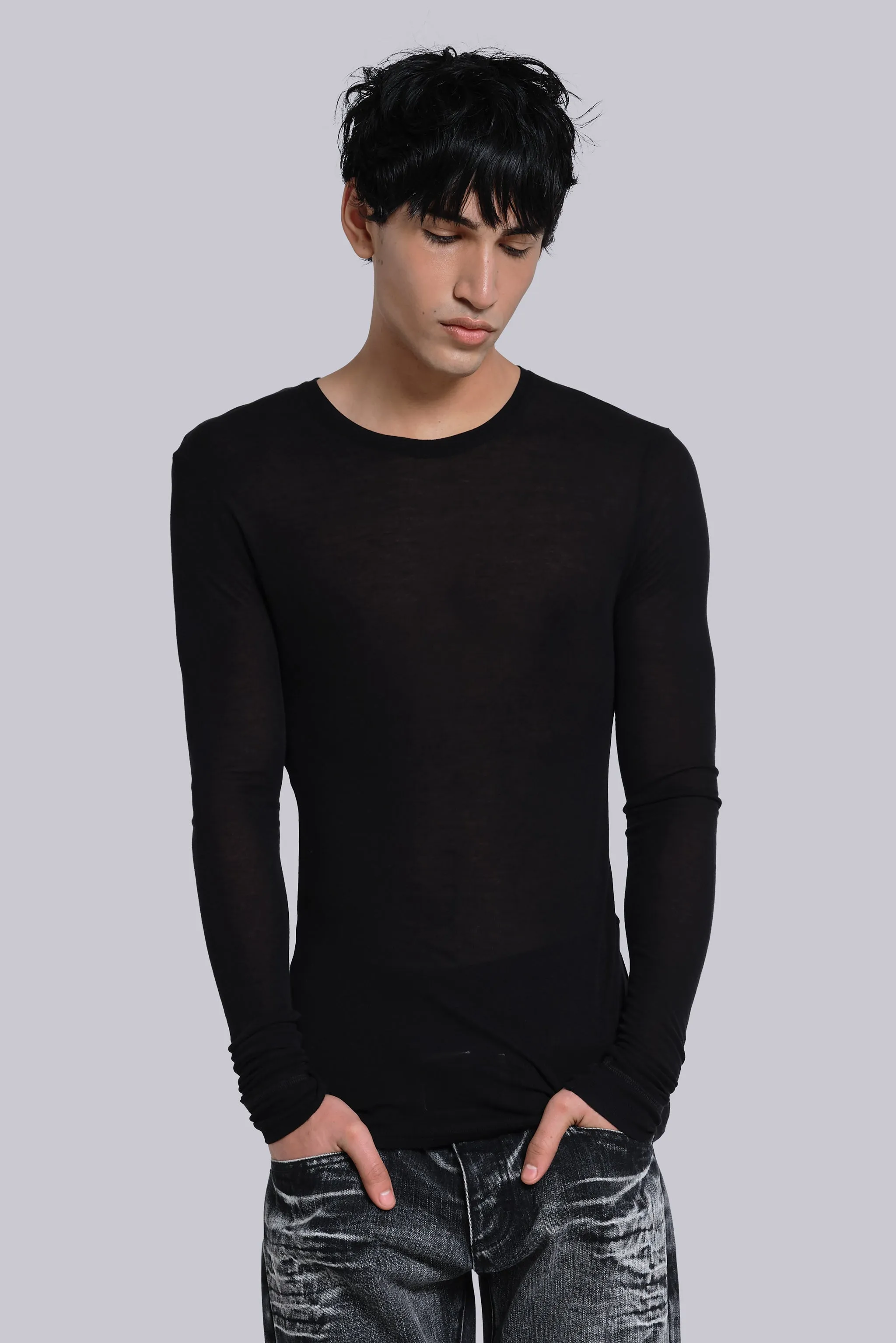 Black Haze Long Sleeve Top sold by Jaded London product image thumbnail 4