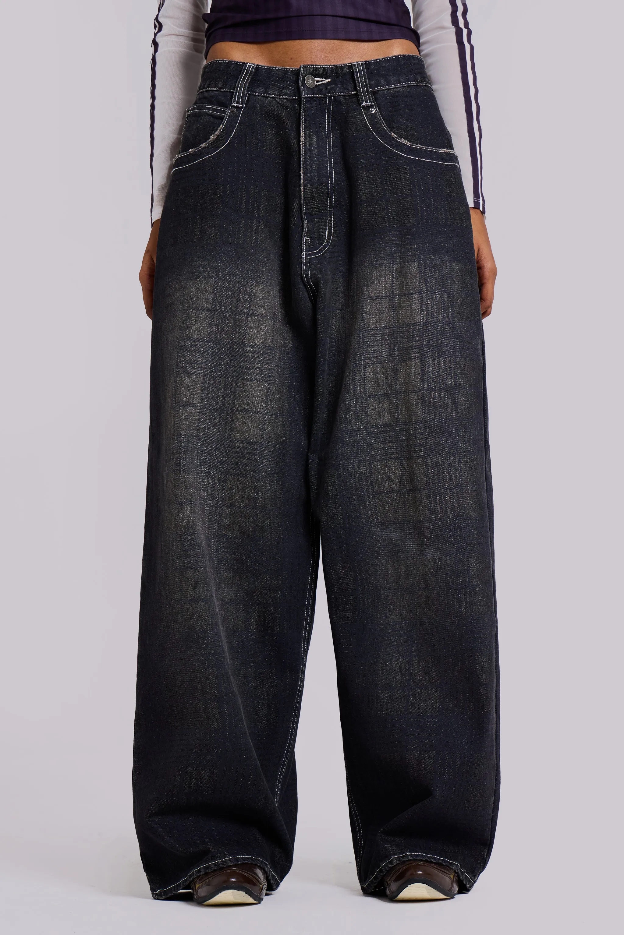 Check XL Colossus Carpenter Jeans sold by Jaded London product image thumbnail 2