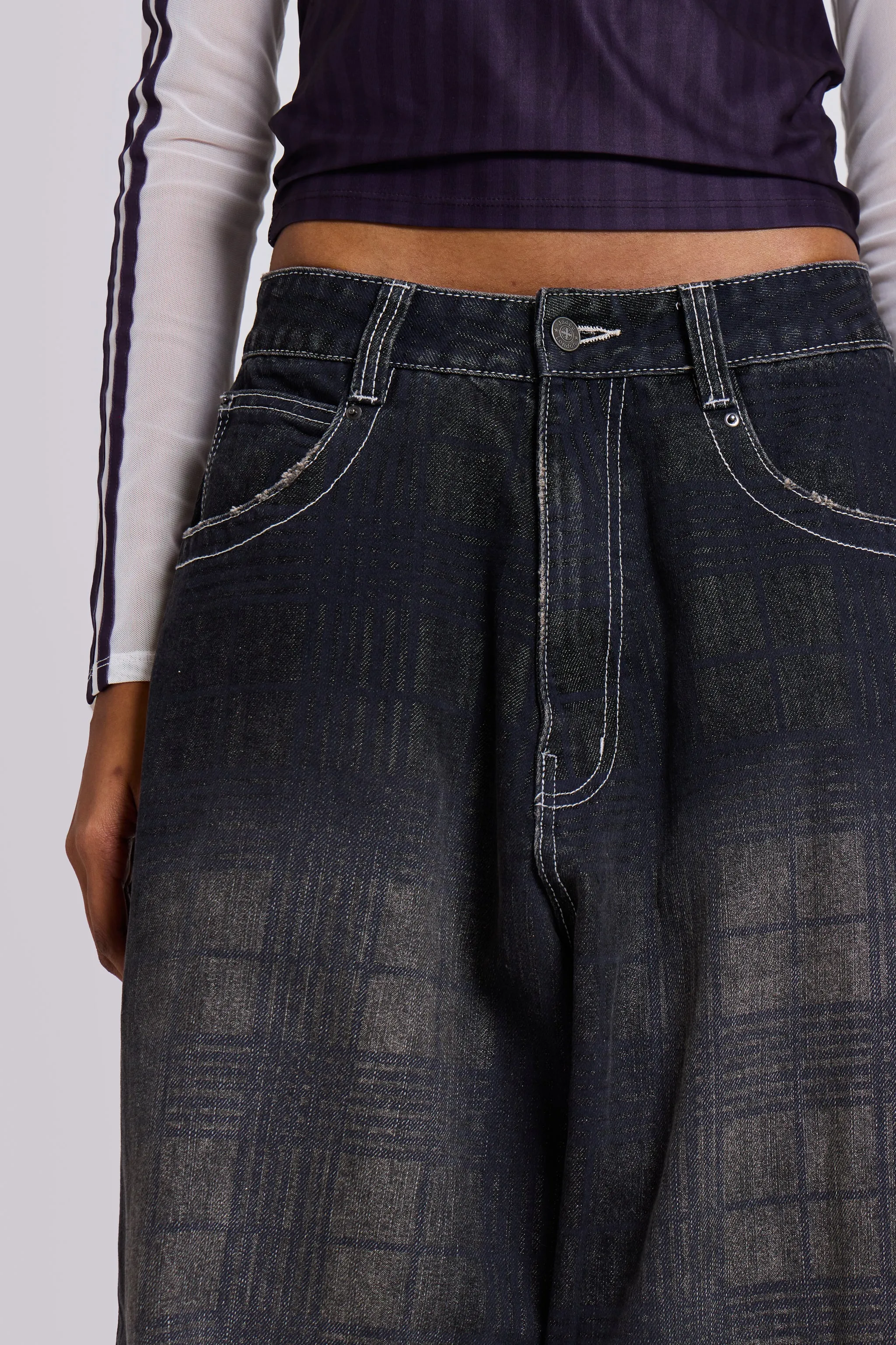 Check XL Colossus Carpenter Jeans sold by Jaded London product image thumbnail 4