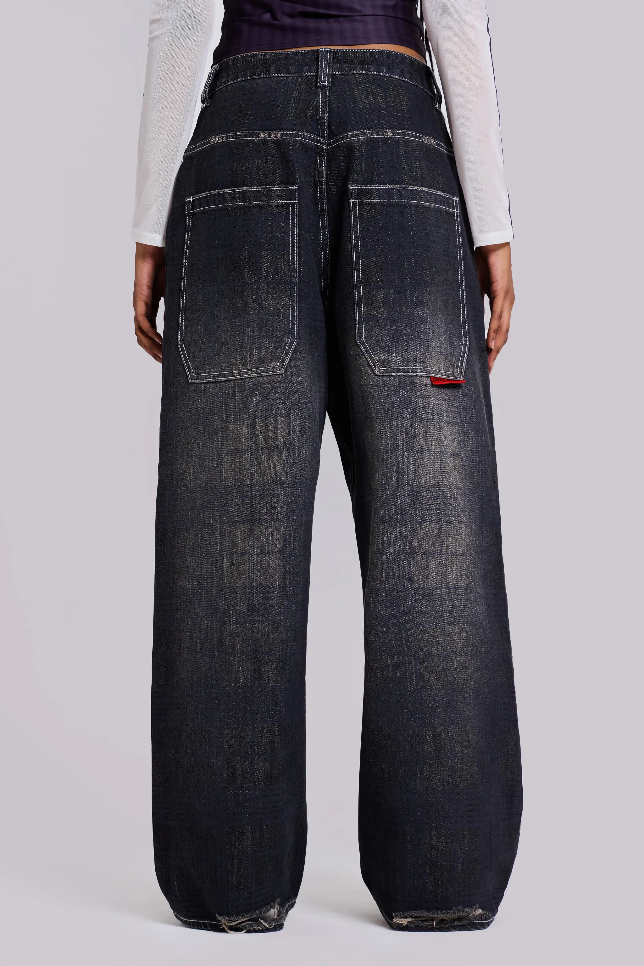 Check XL Colossus Carpenter Jeans sold by Jaded London product image thumbnail 5