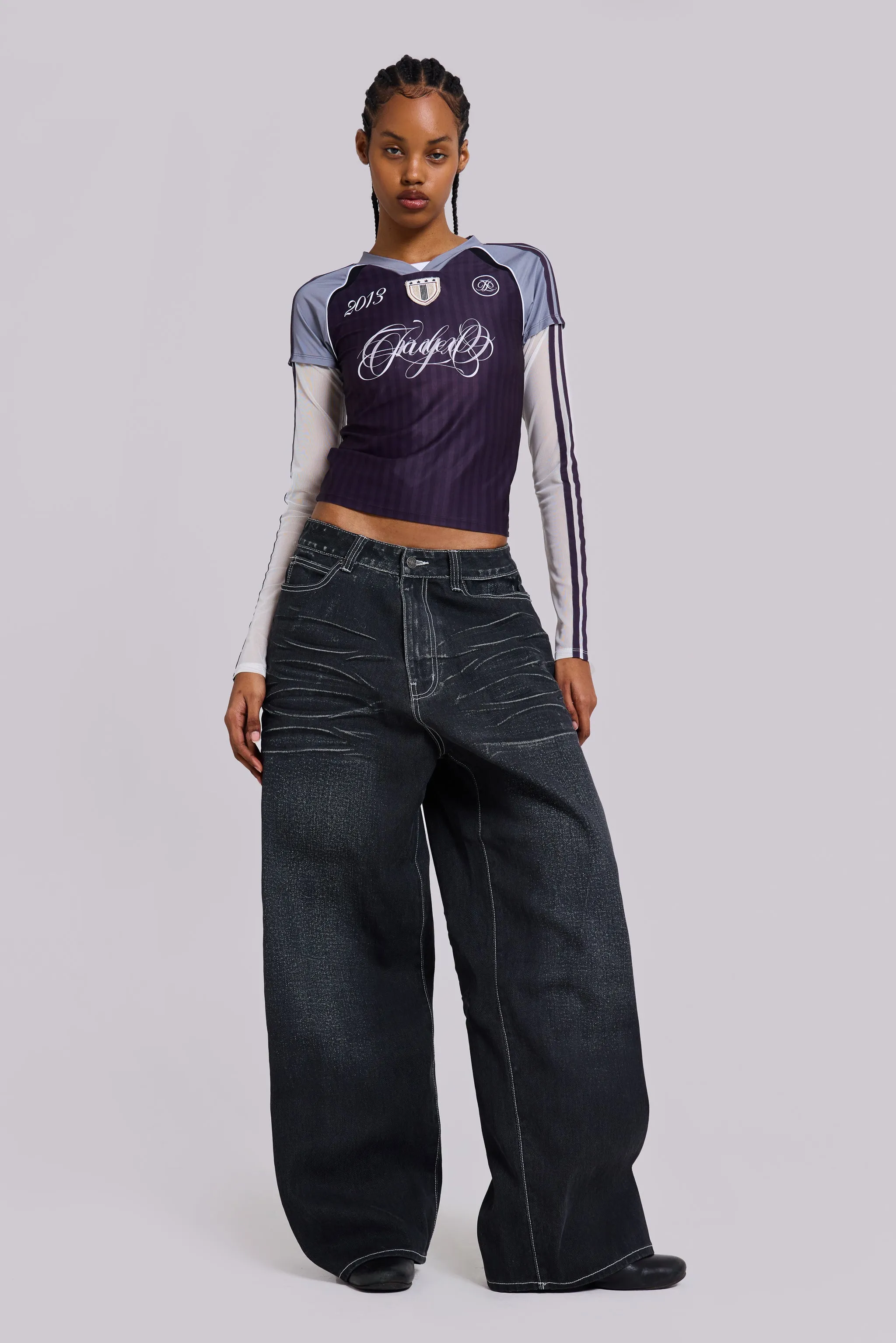 Black Coated XL Colossus Jeans sold by Jaded London