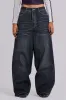 Black Coated XL Colossus Jeans sold by Jaded London