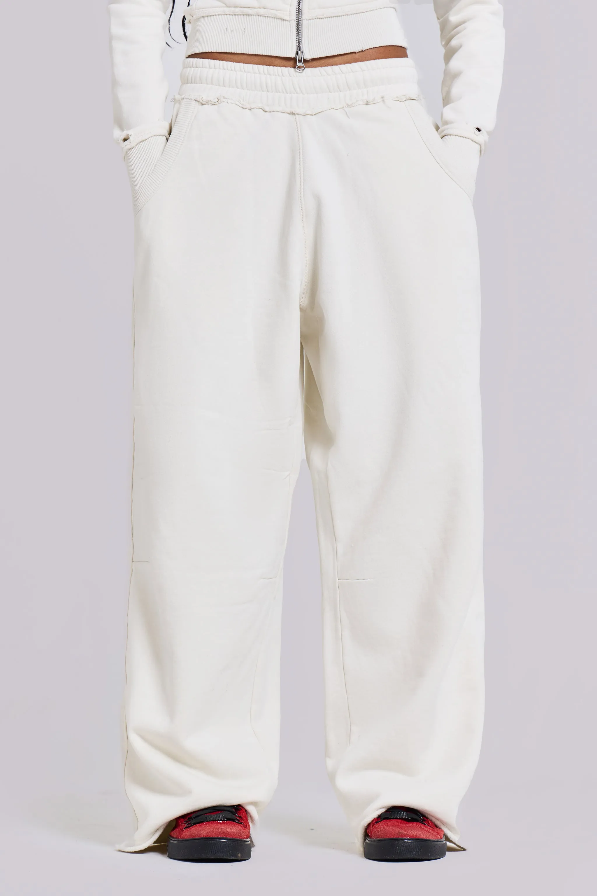 Off White Baggy Monster Joggers sold by Jaded London product image thumbnail 3