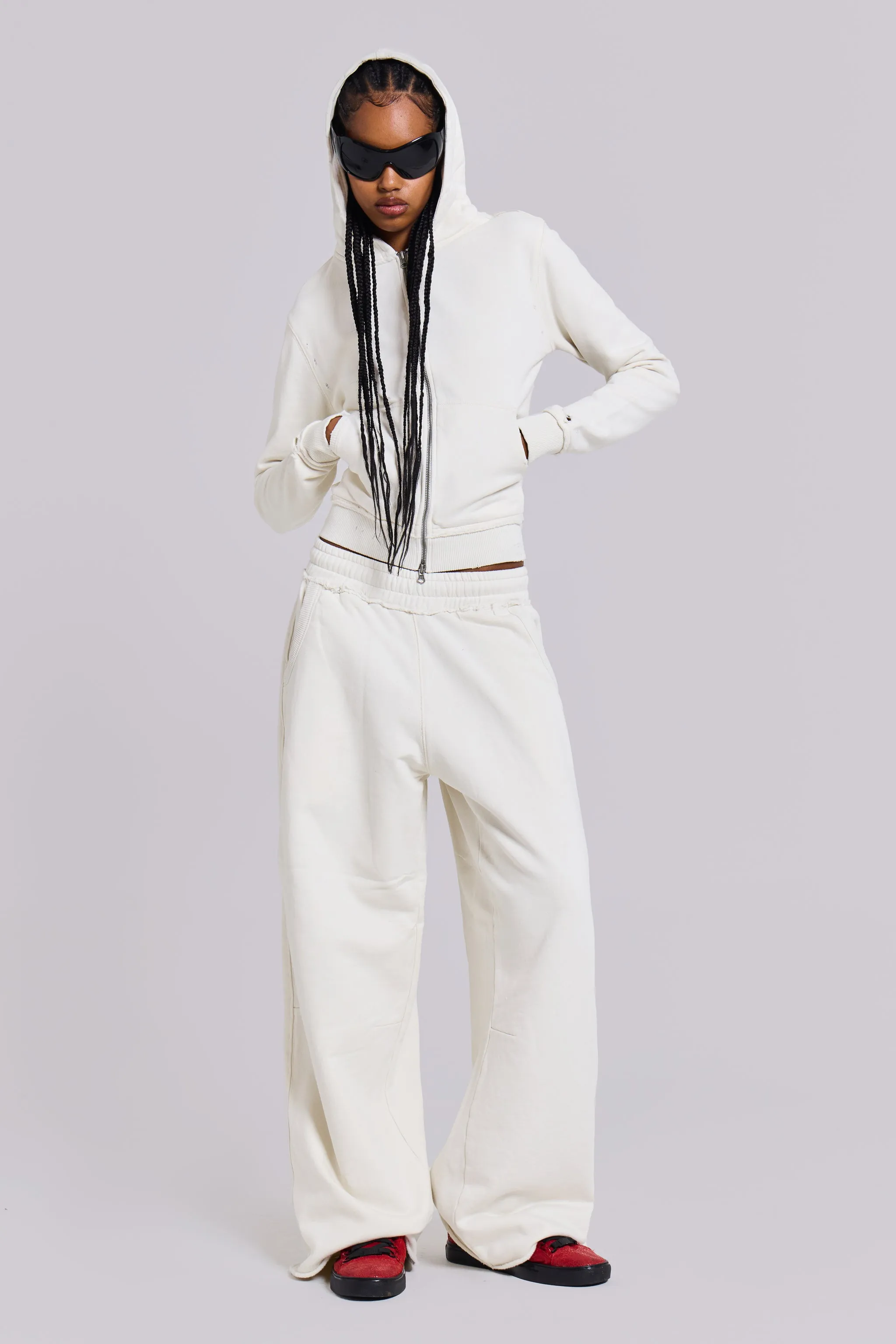 Off White Baggy Monster Joggers sold by Jaded London product image thumbnail 2