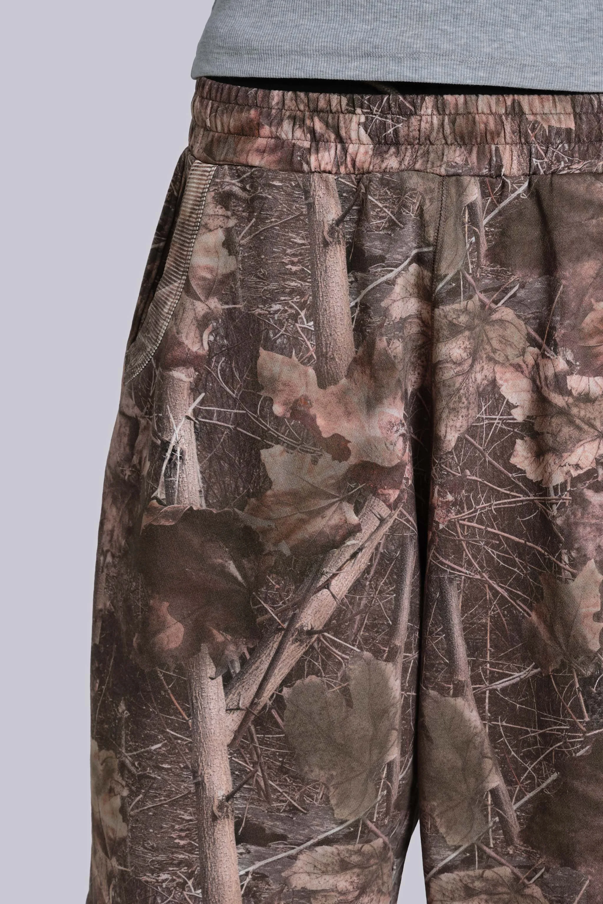 Woodland Camo Monster Jogger Shorts sold by Jaded London product image thumbnail 5