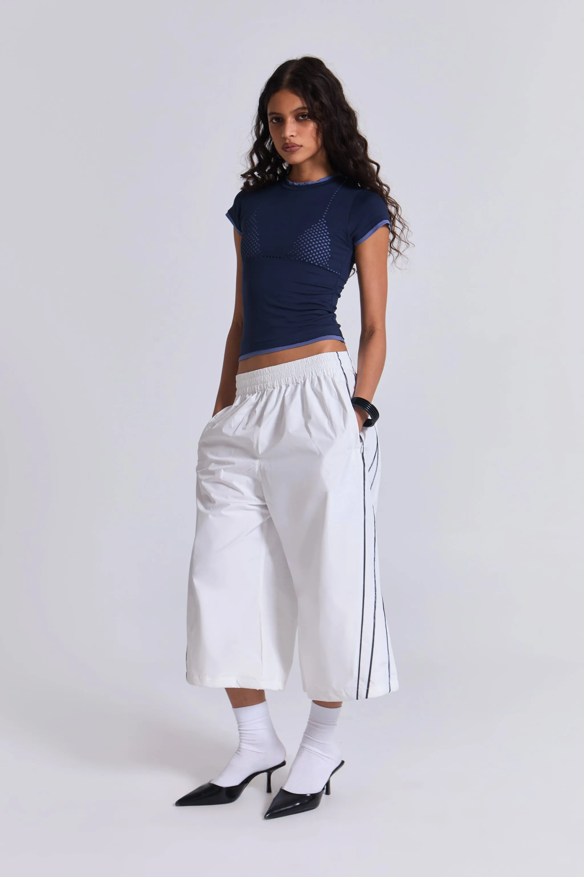 Arctic Vapor 3/4 Shorts sold by Jaded London