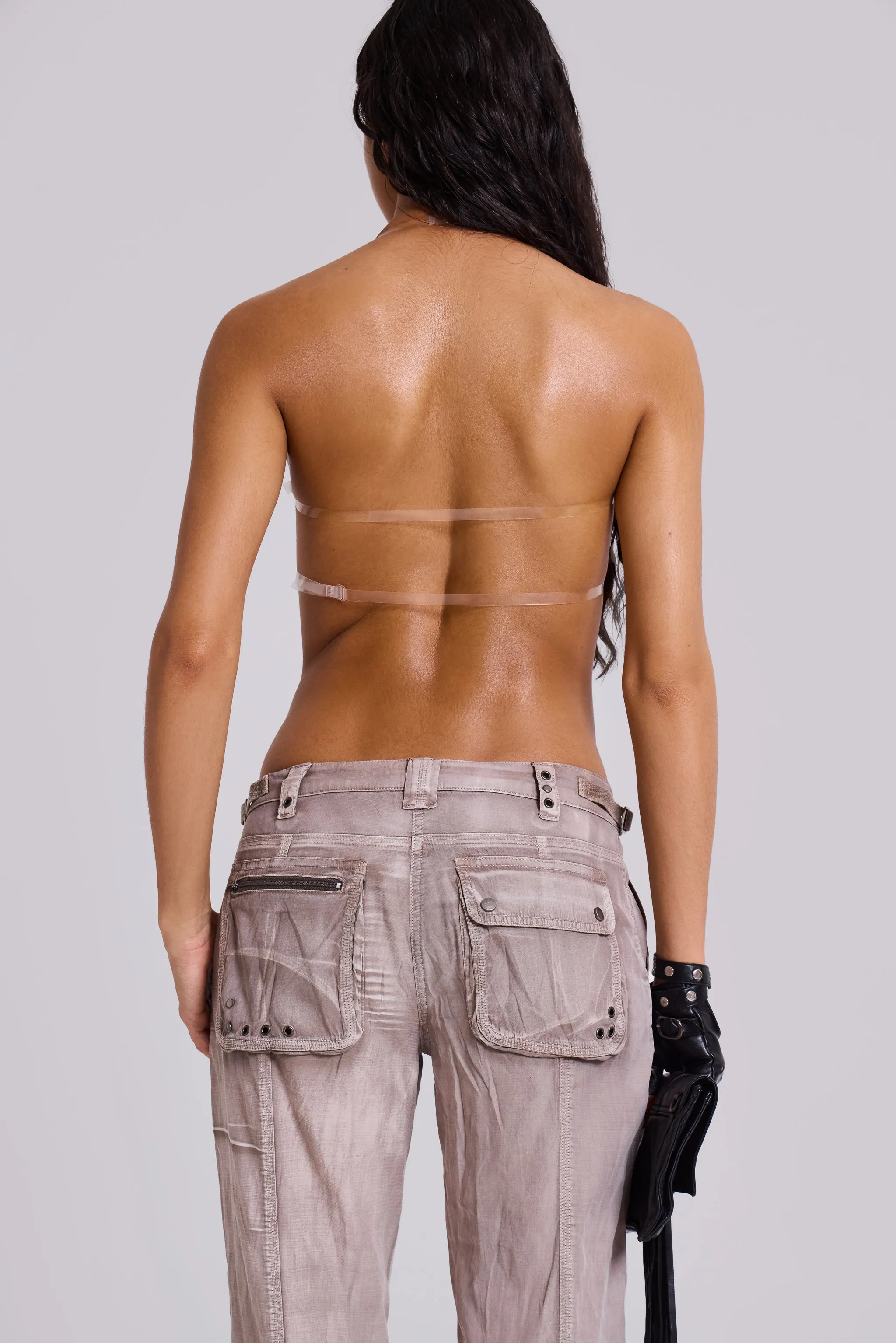 Censored PU Leather Bralette Top sold by Jaded London product image thumbnail 2