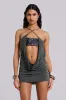 Selma Backless Draped Mini Dress sold by Jaded London