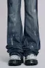 Vintage Blue Feather Drift Flared Jeans sold by Jaded London