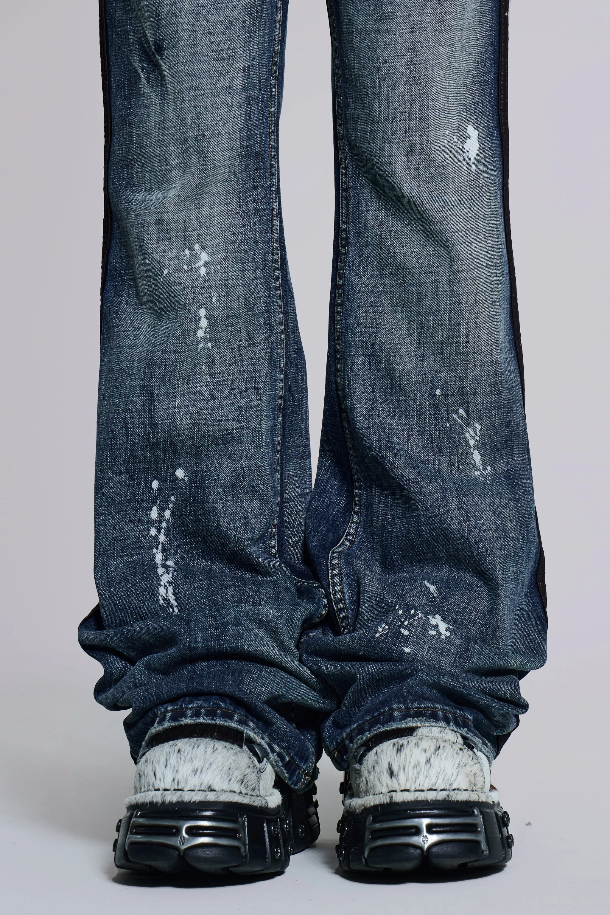 Vintage Blue Feather Drift Flared Jeans sold by Jaded London product image thumbnail 4