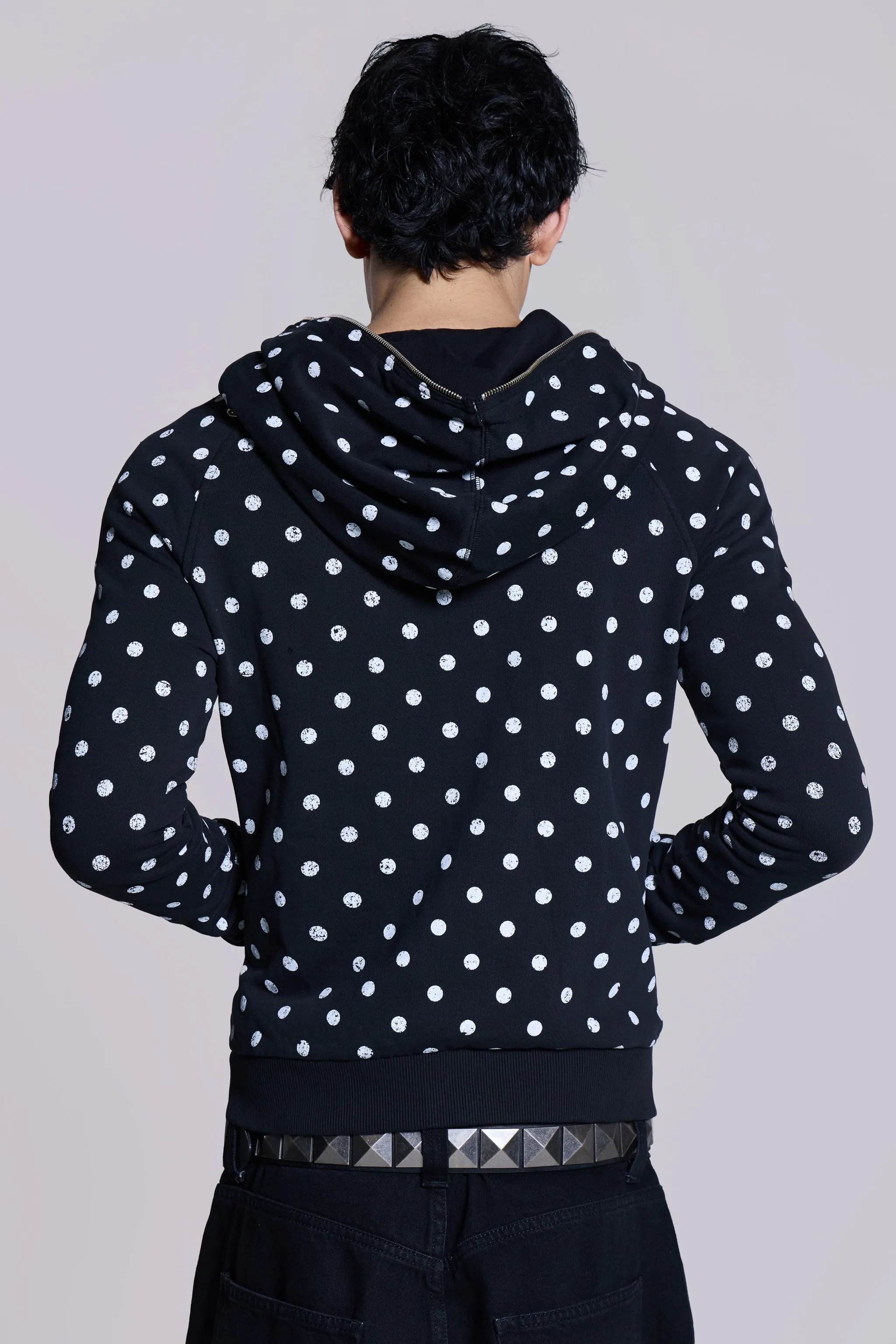Mono Black Polkadot Hoodie sold by Jaded London product image thumbnail 3