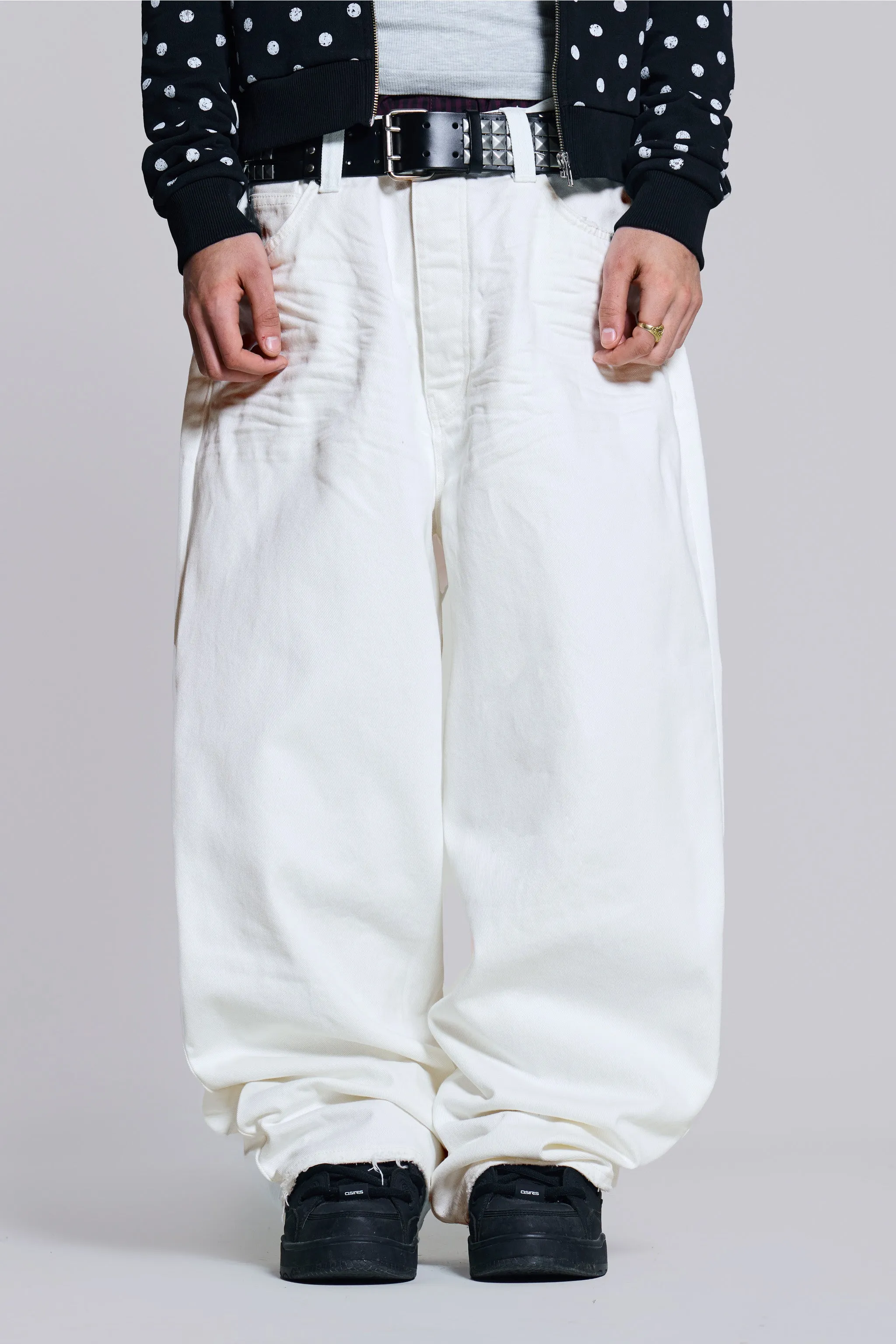 Off White XL Colossus Jeans sold by Jaded London