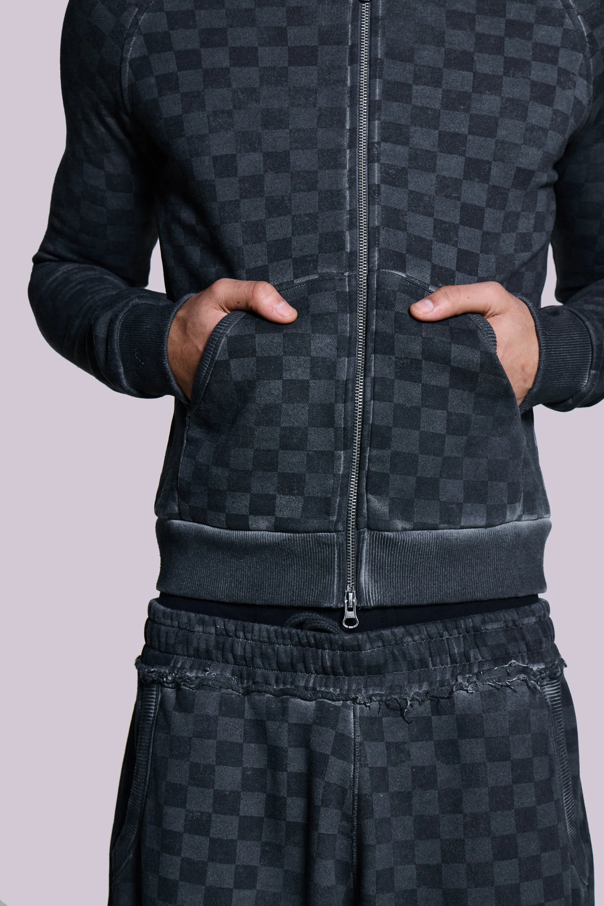 Checkerboard Baggy Monster Joggers sold by Jaded London product image thumbnail 4