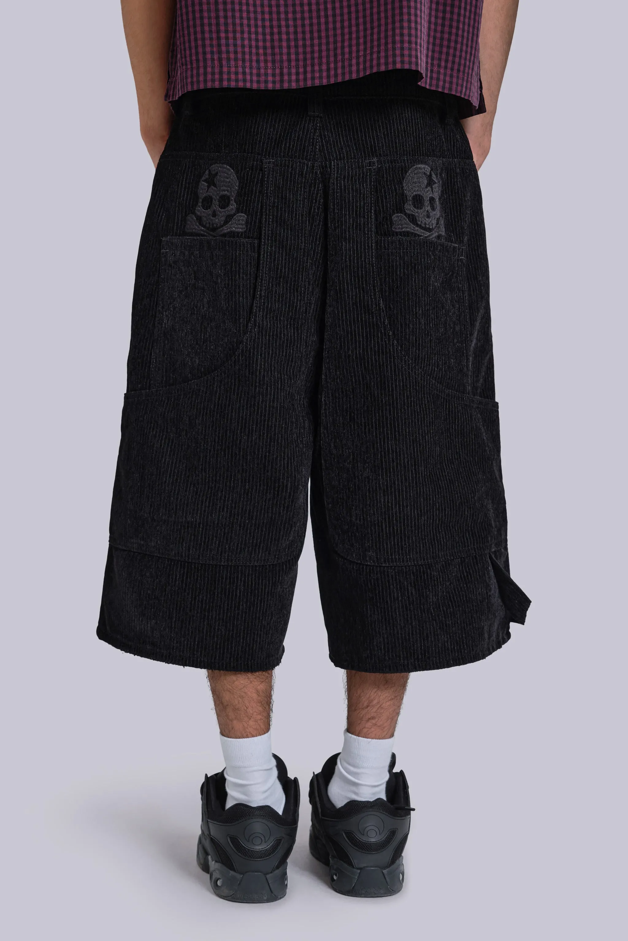 Skull Cord XL Jorts sold by Jaded London
