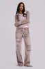 Ara Low-Rise Washed Cargo Trousers sold by Jaded London