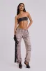 Ara Low-Rise Washed Cargo Trousers sold by Jaded London