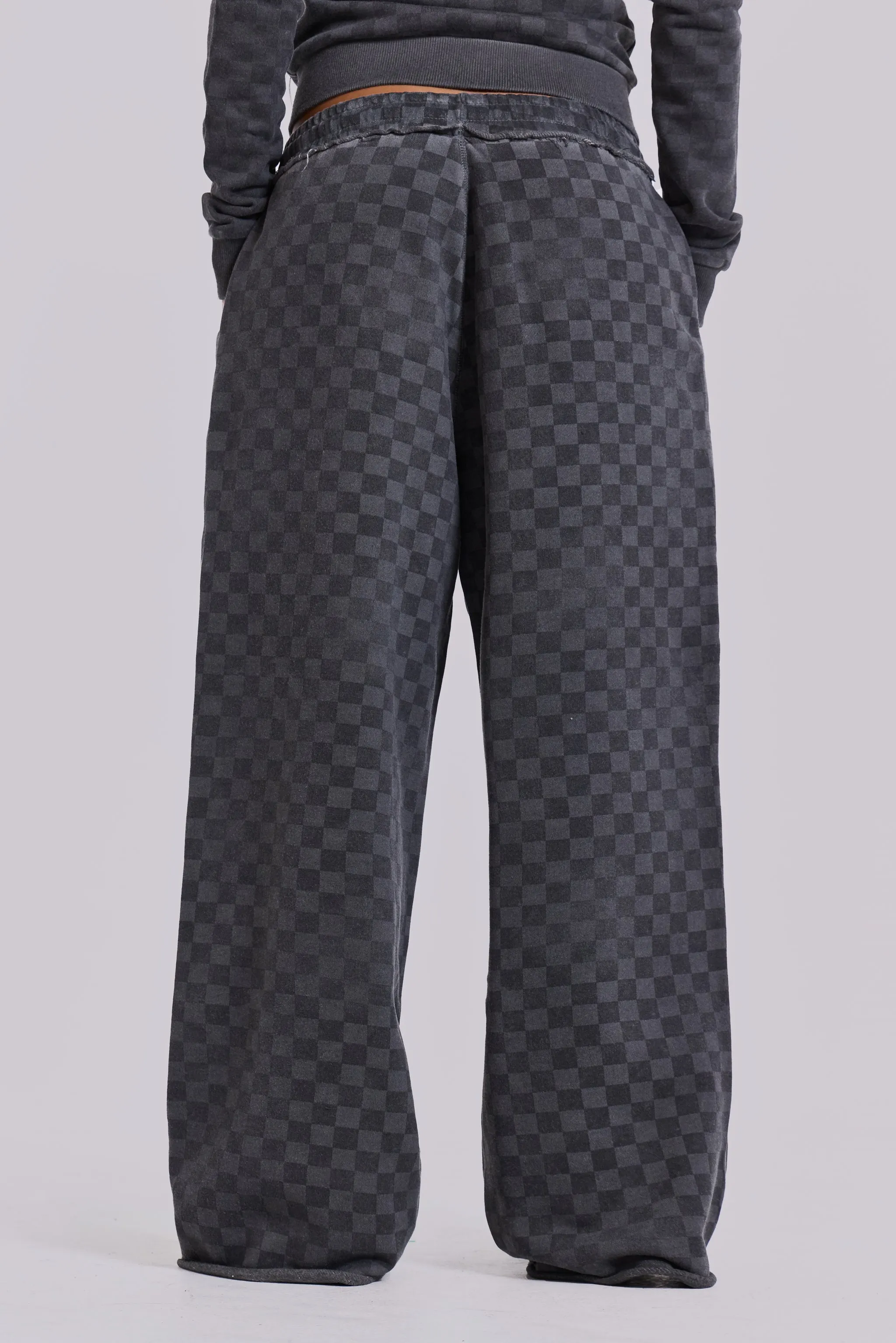 Checkerboard Baggy Monster Joggers sold by Jaded London product image thumbnail 3